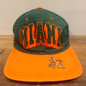 90s/Miami Hurricanes/snap back cap/ size FREE