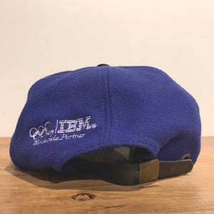 90s IBM/Olympics ice hockey suede×wool CAP