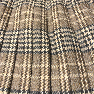 Burberrys/Check Wool  Pleats Skirt