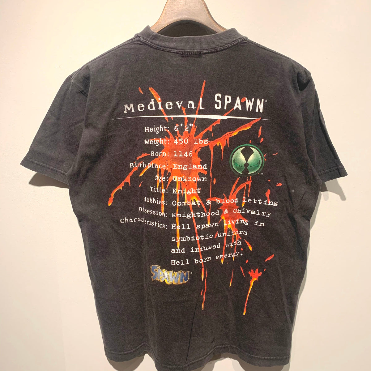 Medieval Spawn スポーン 90sヴィンテージTシャツ アメコミ VINTAGE (ヴィンテージ) 90S Medieval Spawn Todd Mcfarlane Darkhorse