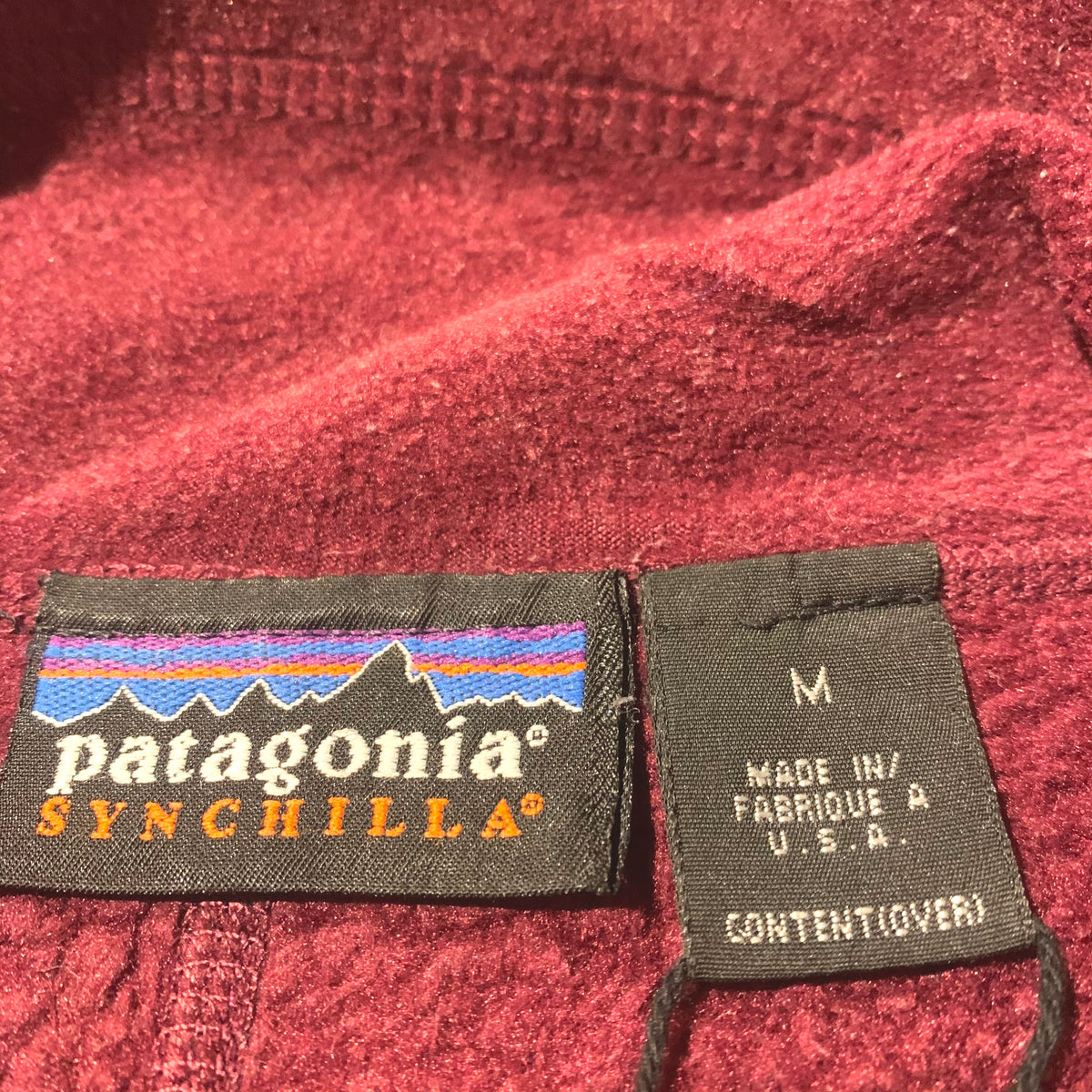 Patagonia made in USA zip-up freeze