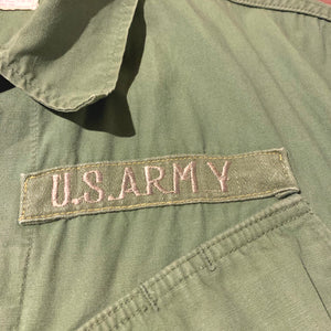 60s U.S.ARMY/3rd Jungle Fatigue Jacket/DSA100-67-C-1901/size SMALL-LONG
