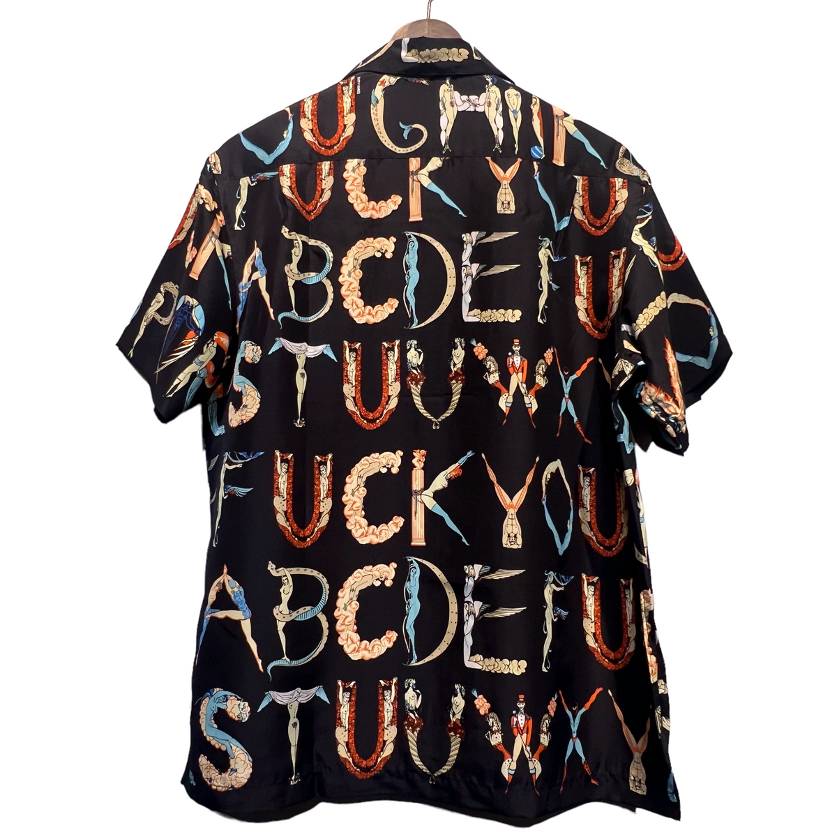 supreme 18ss Alphabet  silk shirt