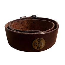 画像をギャラリービューアに読み込む, RRL/Leather Belt/MADE IN ITALY/ size 34
