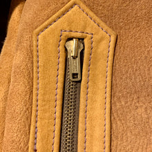 画像をギャラリービューアに読み込む, 70s/East West/mouton leather jacket/LADIES size 13/TALON ZIP
