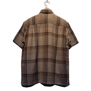 初期 70s-80s ISSEY MIYAKE/"Wool S/S Shirt"/ size 9