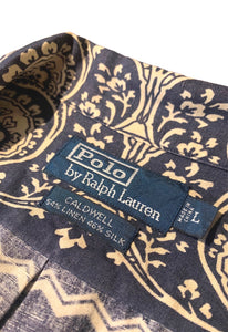 Ralph Lauren/"CALDWELL"Paisley Pattern LINEN SILK SHIRT/ size L