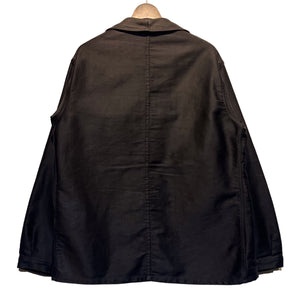 40s LE MONT SAINT MICHEL/"Black Moleskin Jacket"/ size 54