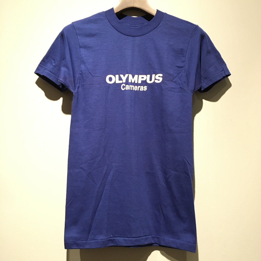 80s/OLYMPUS Cameras/logo T-shirt/made in USA/size S