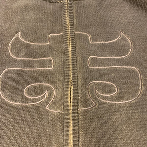 i-path/zip up knit sweater/ size M