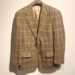 BROOKS BROTHERS/Check wool jacket/MADE IN USA/ size 39