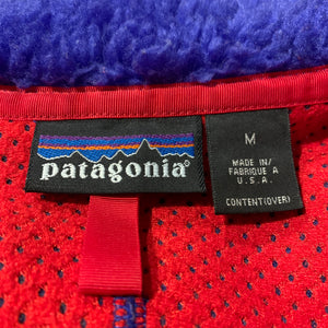 patagonia/MADE IN USA/00made/CLASSIC RETRO CARDIGAN/ size M/BLU×RED