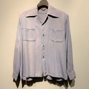 50s-60s/MADE IN California/RAYON BOX SHIRT/size S