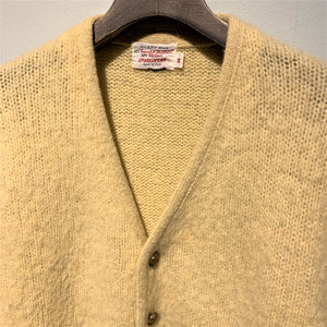 60s/SPORTSWEAR/Made in USA/mohair cardigan/size M