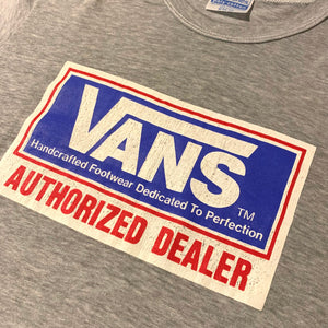 80s VANS/AUTHORIZED DEALER T-SHIRT/MADE IN USA/ size M