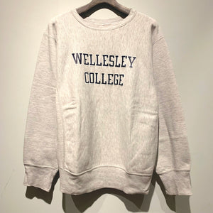 80s-90s champion/Reverse Weave/"WELLESLEY COLLEGE"/ size L