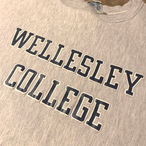 80s-90s champion/Reverse Weave/"WELLESLEY COLLEGE"/ size L