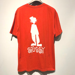 90s Old Stussy/"Shadow-Man" T-Shirt/MADE IN USA/ size L
