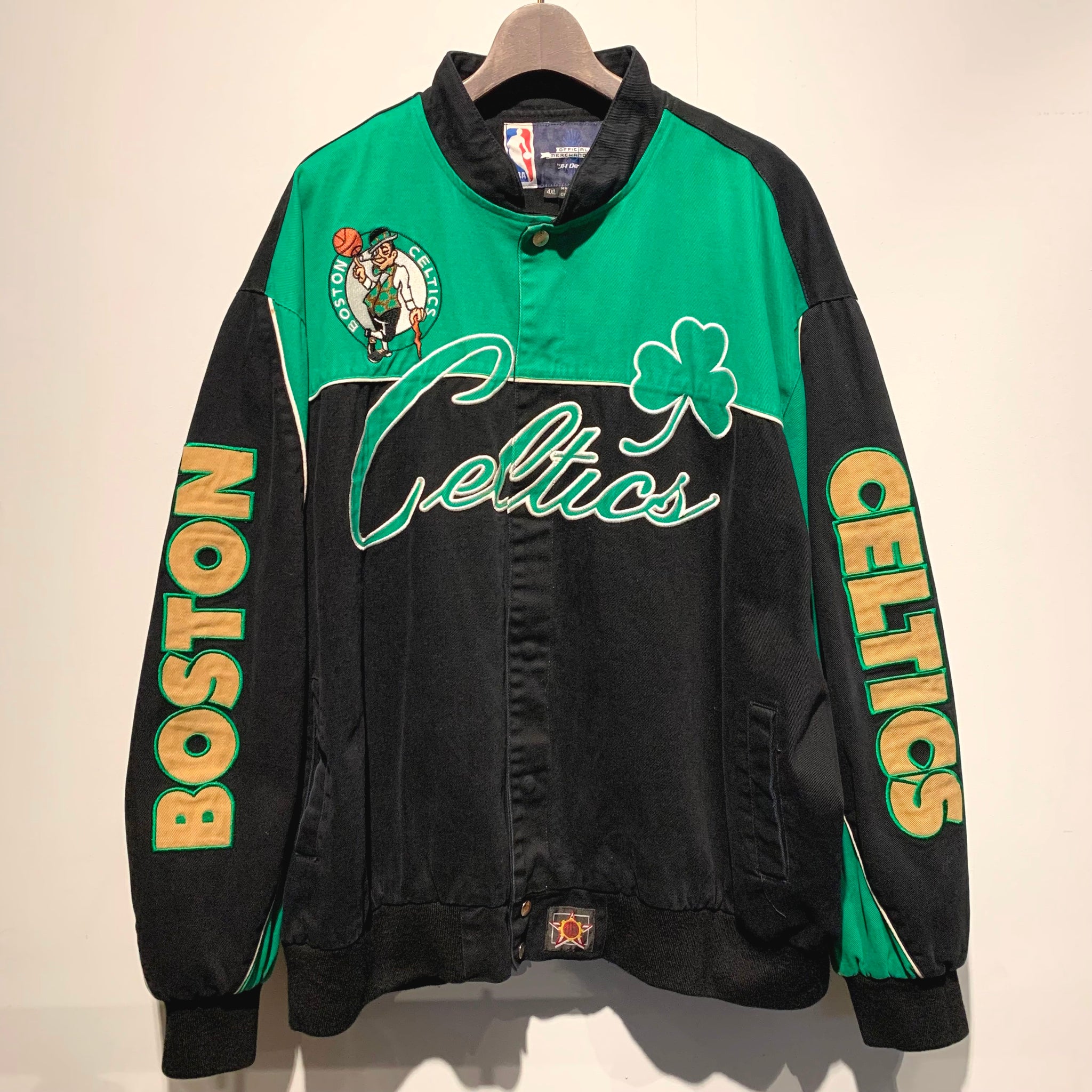 JEFF HAMILTON JH Design/NBA BOSTON CELTICS Cotton Varsity Jacket