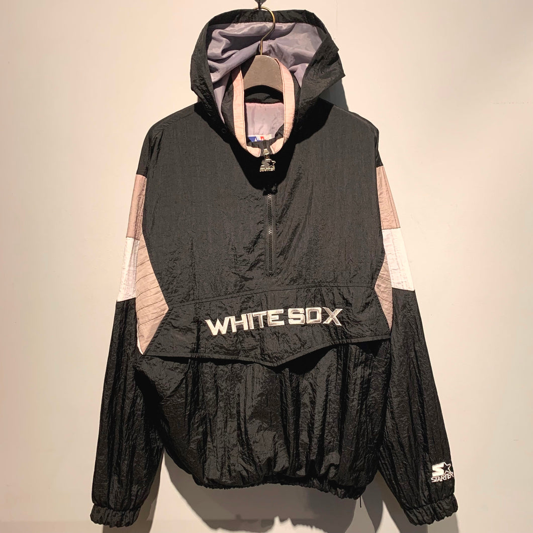 90s STARTER/MLB WHITE SOX Nylon Pull Over Jacket/ size M