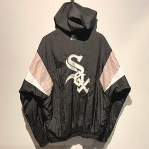 90s STARTER/MLB WHITE SOX Nylon Pull Over Jacket/ size M