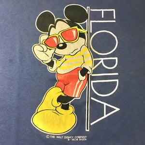 90s/Velva Sheen/Mickey Mouse T-shirt/made in USA/ size M