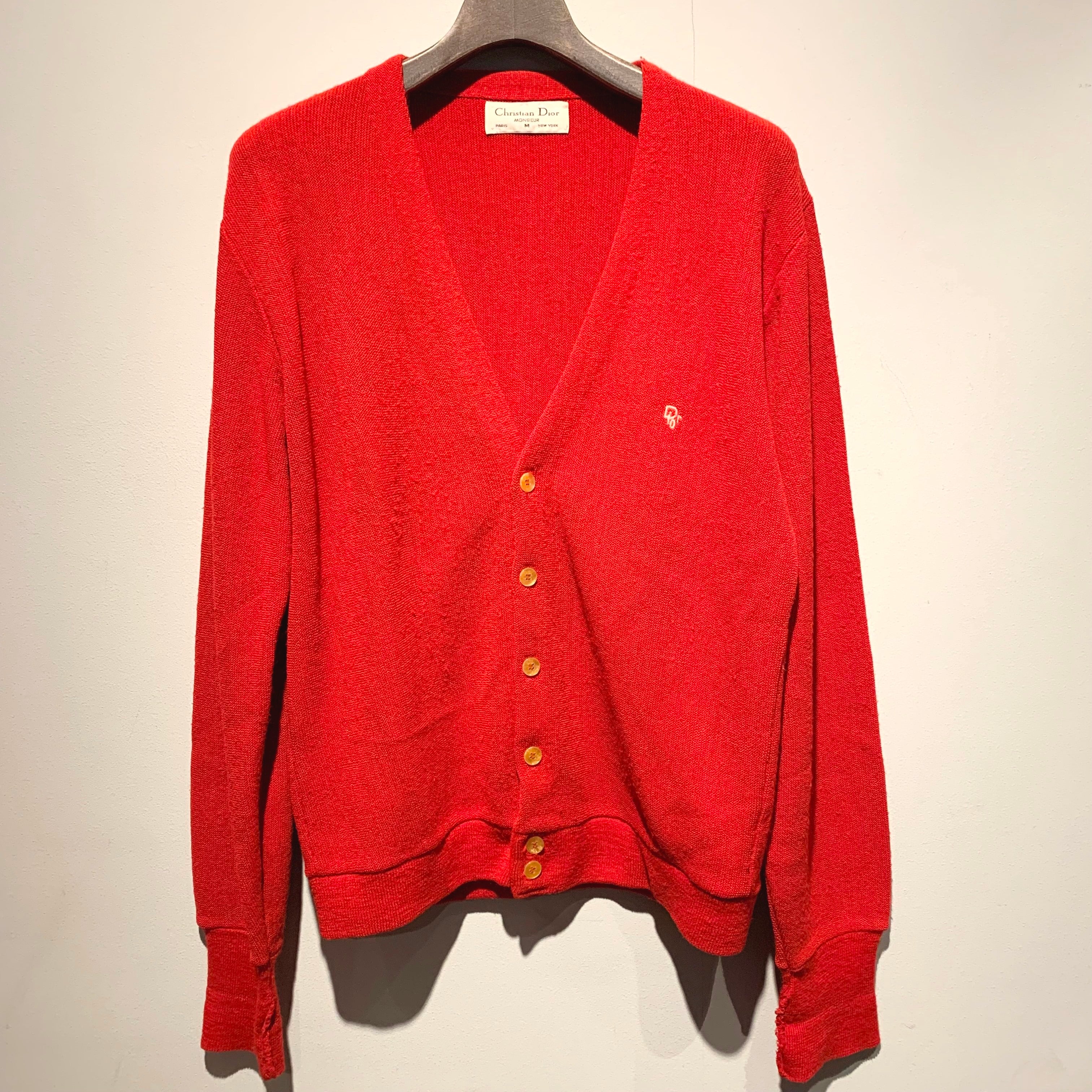 Christian Dior /chest logo cardigan/MADE IN USA/ size M – ReSacca