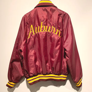 70s-80s Holloway/ Satin Varsity Jacket /MADE IN USA/ size L