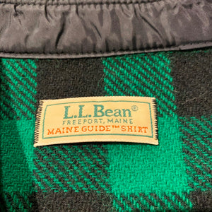 80s/L.L.Bean/MAINE GUIDE SHIRT/Plaid Wool Shirt