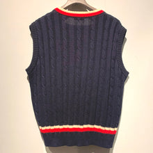 画像をギャラリービューアに読み込む, 70s FILA BJORN BORG/Cable Knit Vest/made in ITARY/ size 50

