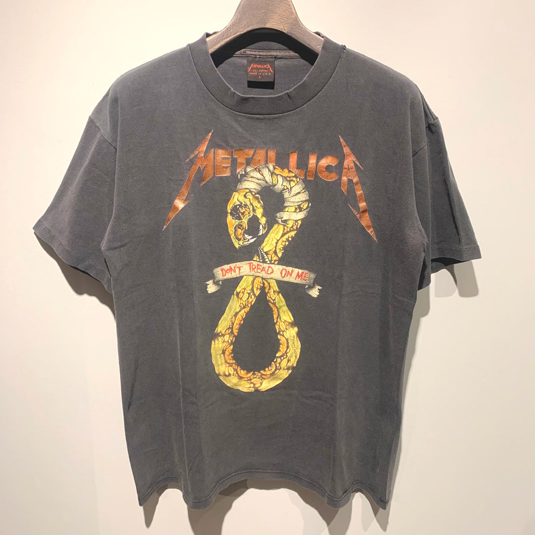 90s/METALLICA×PUSHEAD/DON'T TREAD ON ME T-Shirt/MADE IN USA/ size L