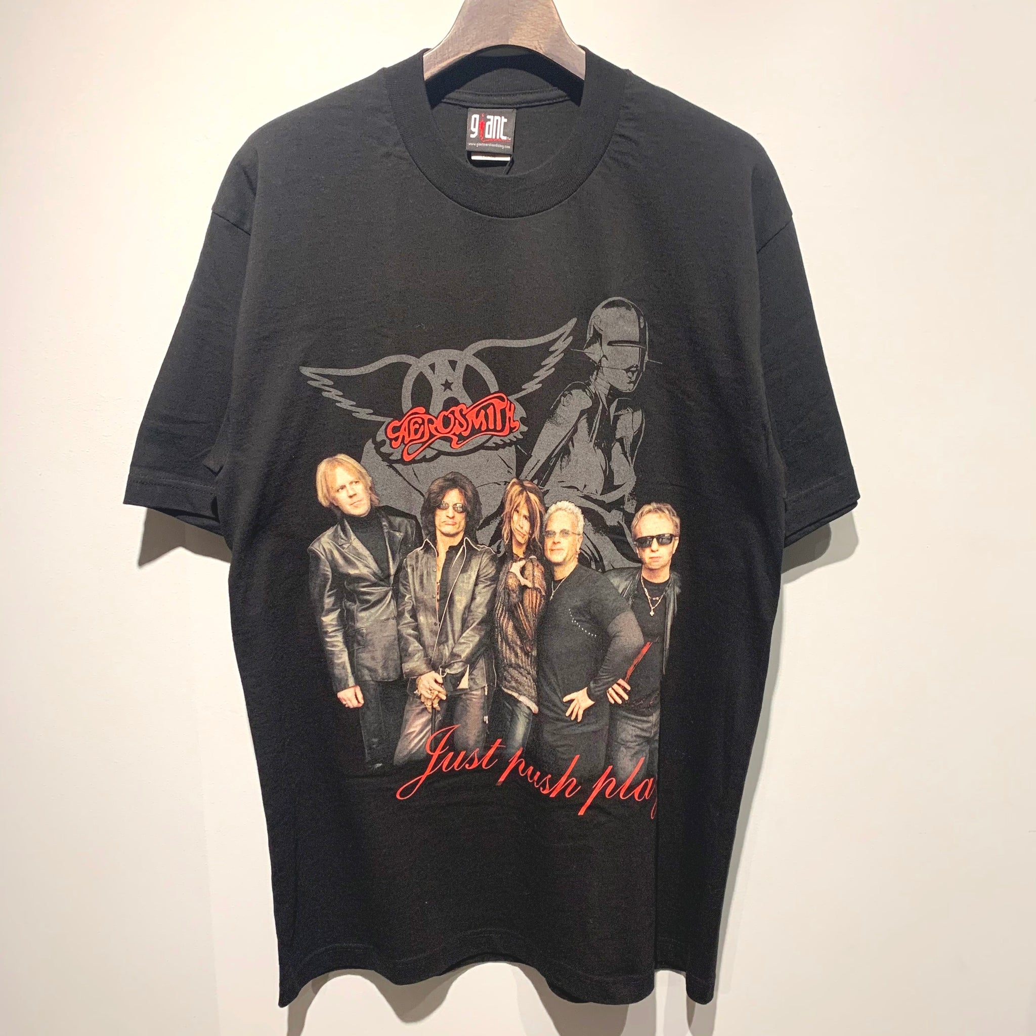 00s/giant/Aerosmith/Just Push Play World Tour T-Shirt/MADE IN USA ...