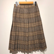 画像をギャラリービューアに読み込む, Burberrys/Check Wool  Pleats Skirt
