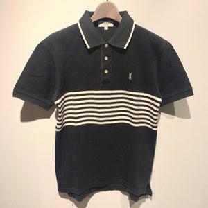 90s YVES SAINT LAURENT/Border Polo Shirt/ size M