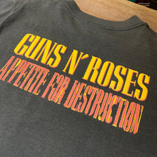 画像をギャラリービューアに読み込む, 1987 GUNS N&#39; ROSES &quot;APPETITE FOR DESTRUCTION&quot; T-Shirt/MDE IN USA/ size L
