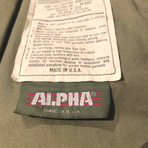 ALPHA/M-65 cold weater field coat/MADE IN USA/8415-01-099-7839/ size M-R