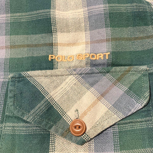 POLO SPORT/ L/S check shirt/ size L