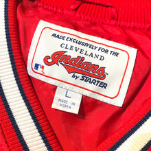 画像をギャラリービューアに読み込む, STARTER/MLB Indians Nylon Pullover Jacket/ size L
