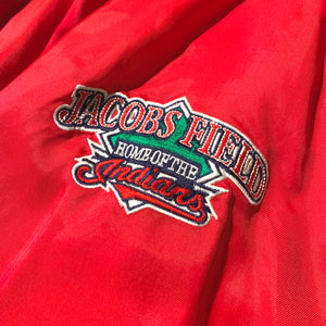 STARTER/MLB Indians Nylon Pullover Jacket/ size L