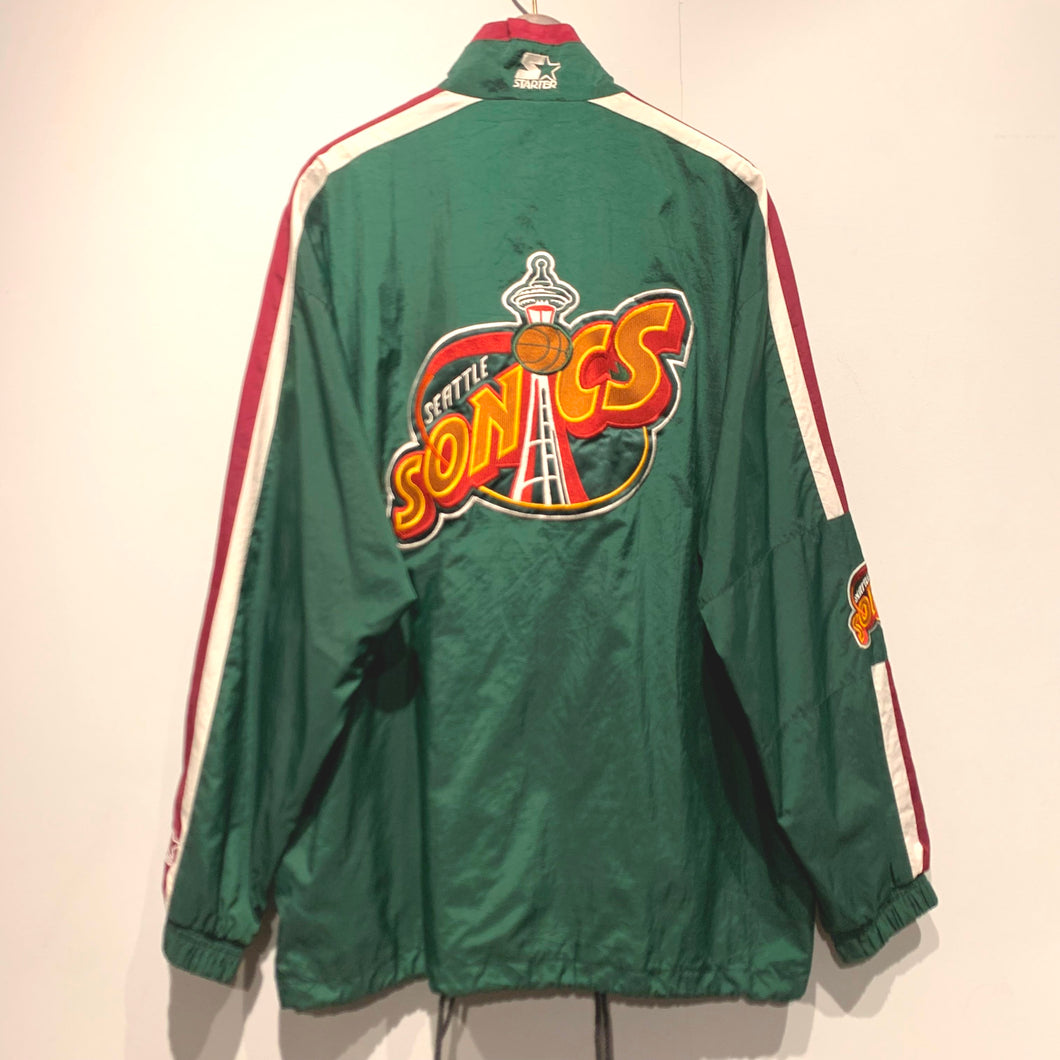 90s STARTER/NBA Seattle Supersonics Nylon Jacket/ size L