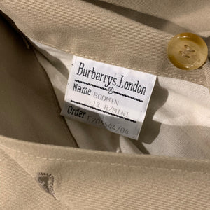 Burberrys/Lining Nova Check Bal Collar Coat/MADE IN ENGLAND/ size 12R MINI