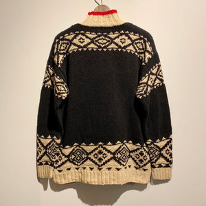 LAUREN RALPH LAUREN/LINEN/COTTON/bottle neck sweater/size M