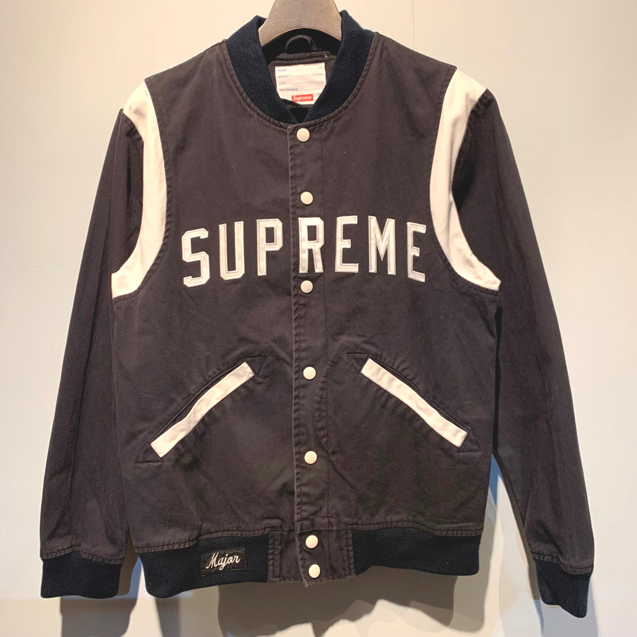 激安価格の supreme 11SS シュプリーム Jacket Varsity Major