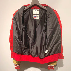 90s DeLONG/NFL SF 49ers/Varsity Jacket/MADE IN USA/ size 42