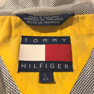 90s TOMMY HILFIGER/Hooded Nylon Jacket/ size L