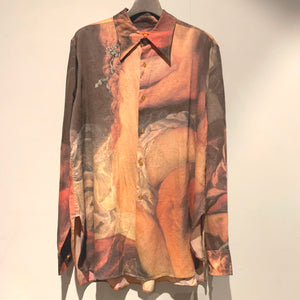 90s Vivienne Westwood/Hercules Kiss Silk Shirt/ size 42