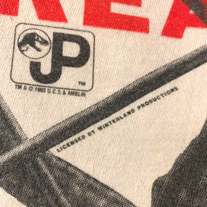 1993 JURASSIC PARK/"RAPTOR AREA TEE"/MADE IN USA/ size XL