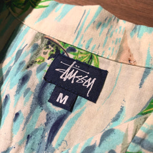90s stussy/"Aloha Shirt"/MADE IN USA/ sizeM