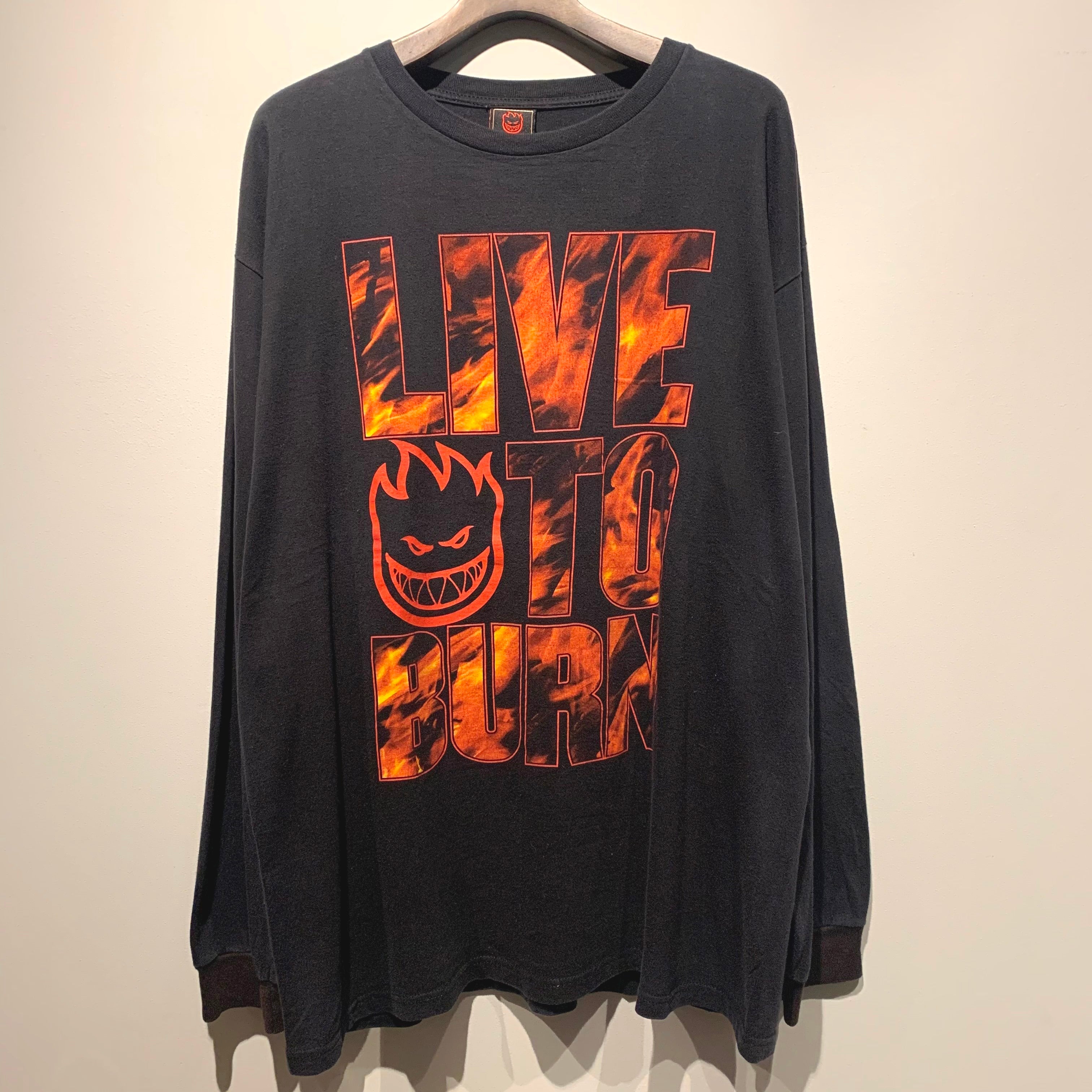 Spitfire スピットファイア Tシャツ USA製　90s 90's SPITFIRE/スピットファイア ビッグヘッドプリントTシャツ