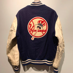 90s DeLONG/NEW YORK YANKEES Varsity Jacket/MADE IN USA/ size 42